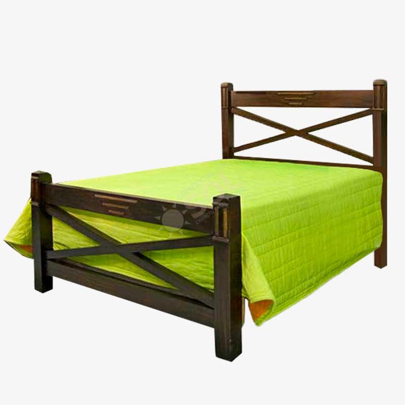 cama barata en pino