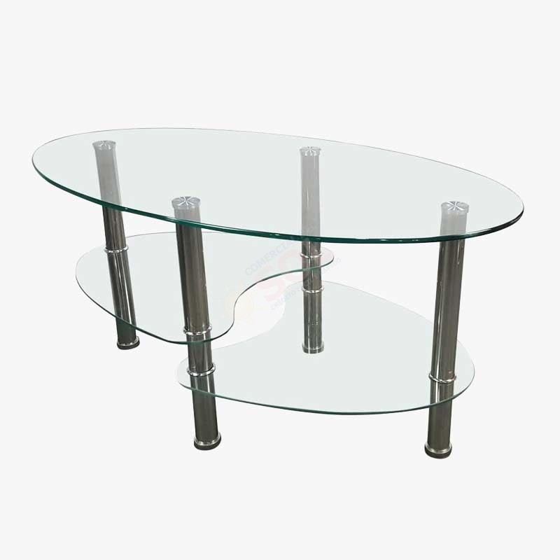 mesa de centro transparente