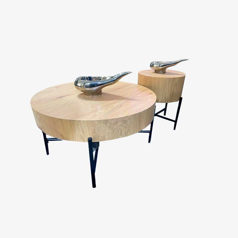 mesa de centro moderna en madera