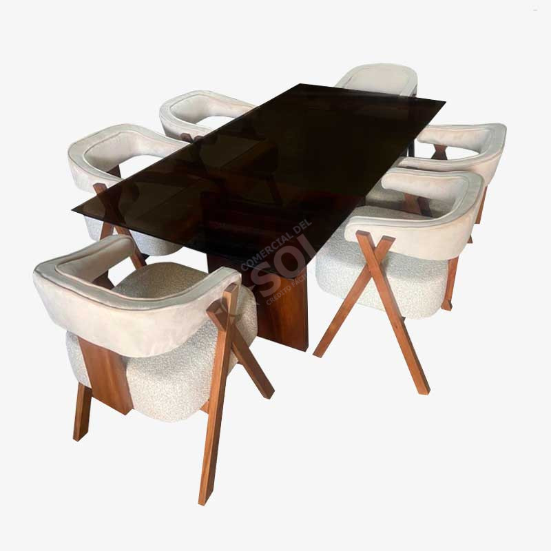 comedor crema moderno