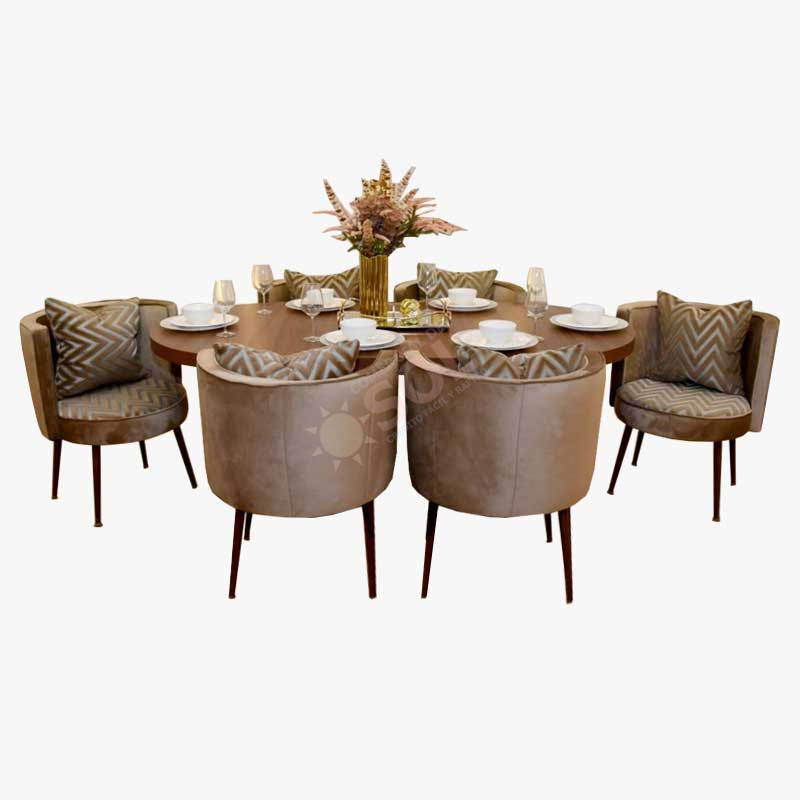 juego de comedor marron moderno